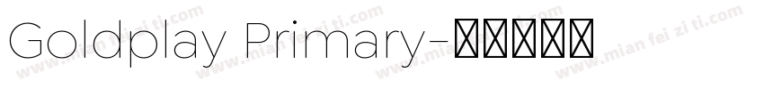 Goldplay Primary字体转换